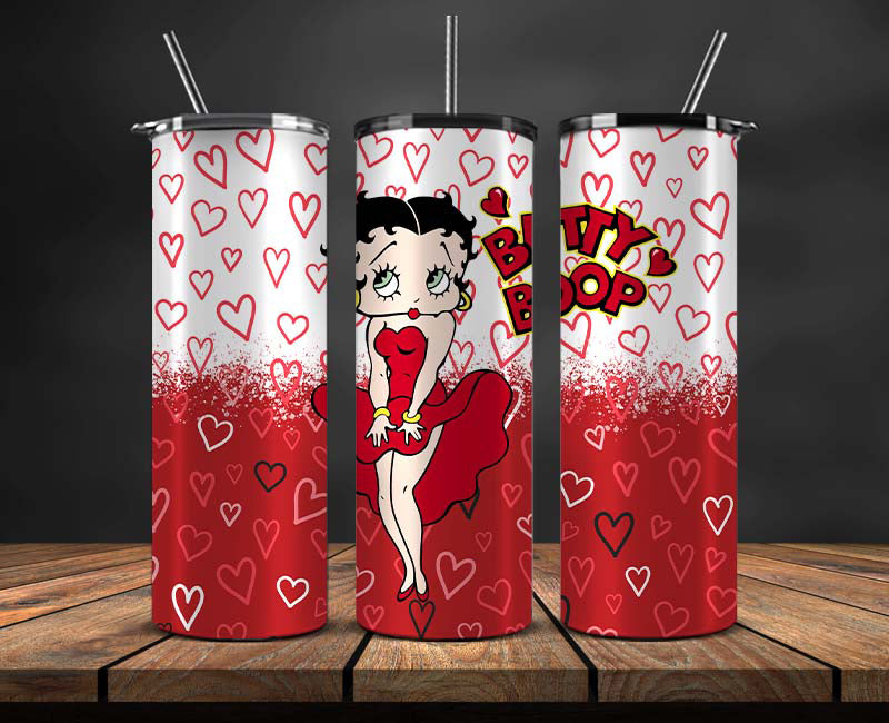 Betty Boop Skinny Tumbler Wrap, Betty Boop Tumbler Wrap ,Betty Boop De –  Tumblerpng