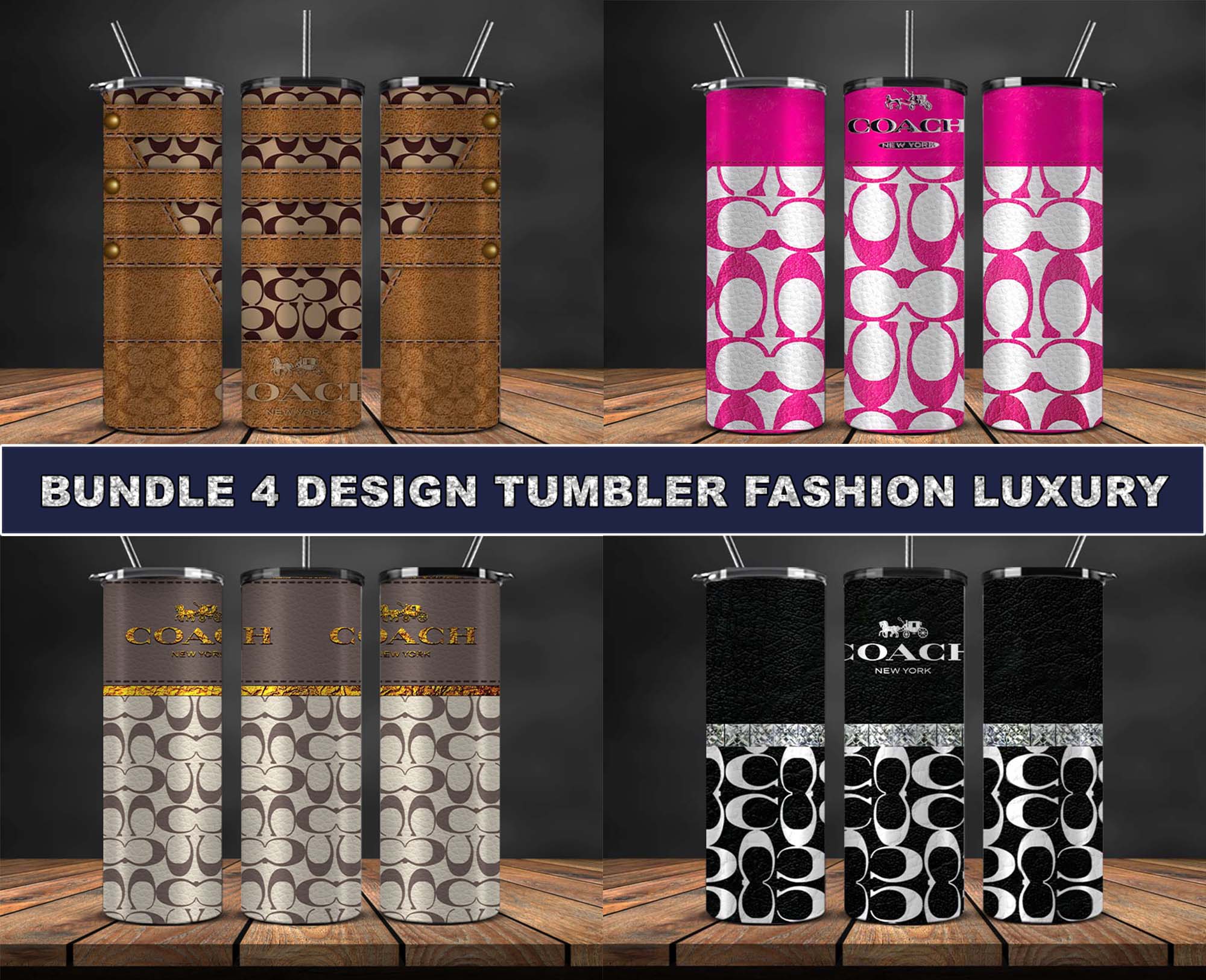 12 Design Brand Logo Fashion Tumbler Designs Bundle 2023 ,Tumbler Logo –  Tumblerpng