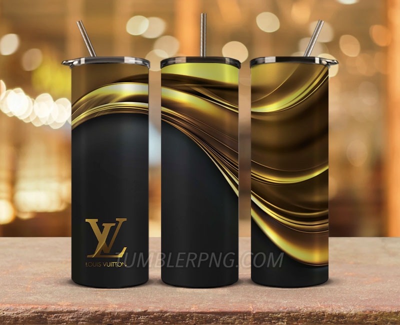 LV Pink and Grey Tumbler Sublimation Transfer