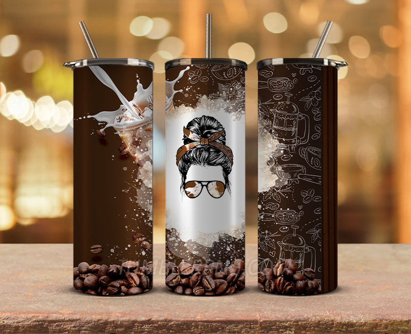 Coffee 20 oz Skinny Tumbler Sublimation Png, Coffee Tumbler Wrap 03 –  Tumblerpng