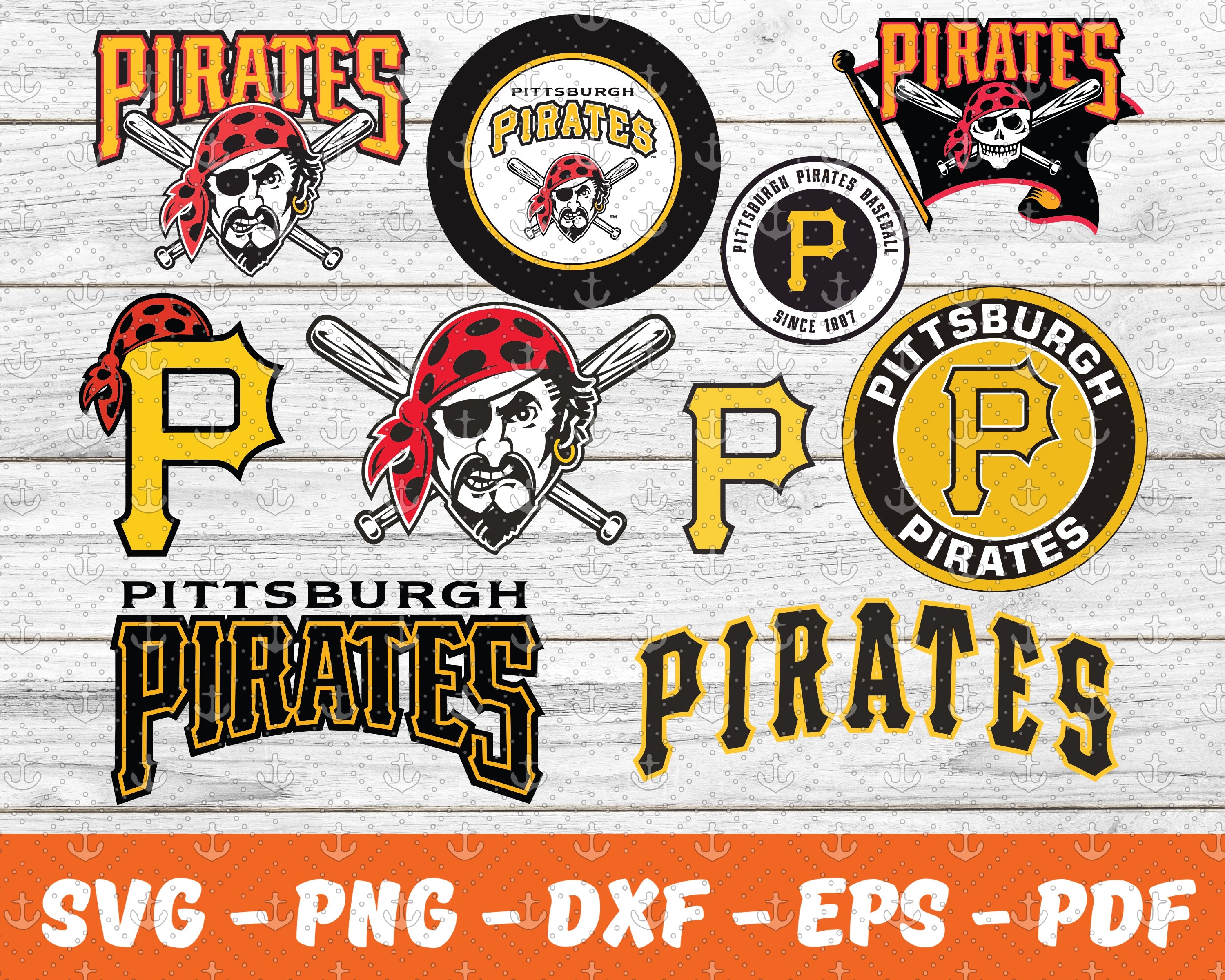 Pirates Lets Go Bucs Sticker | Greeting Card