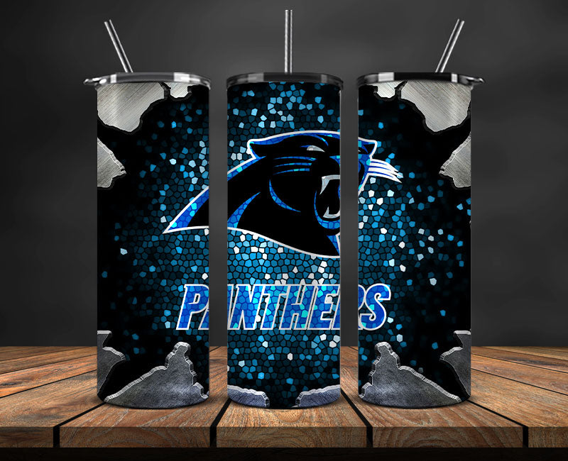 Carolina Panthers Tumbler Wraps ,Panthers Logo, Nfl Tumbler Png Tumbler 101