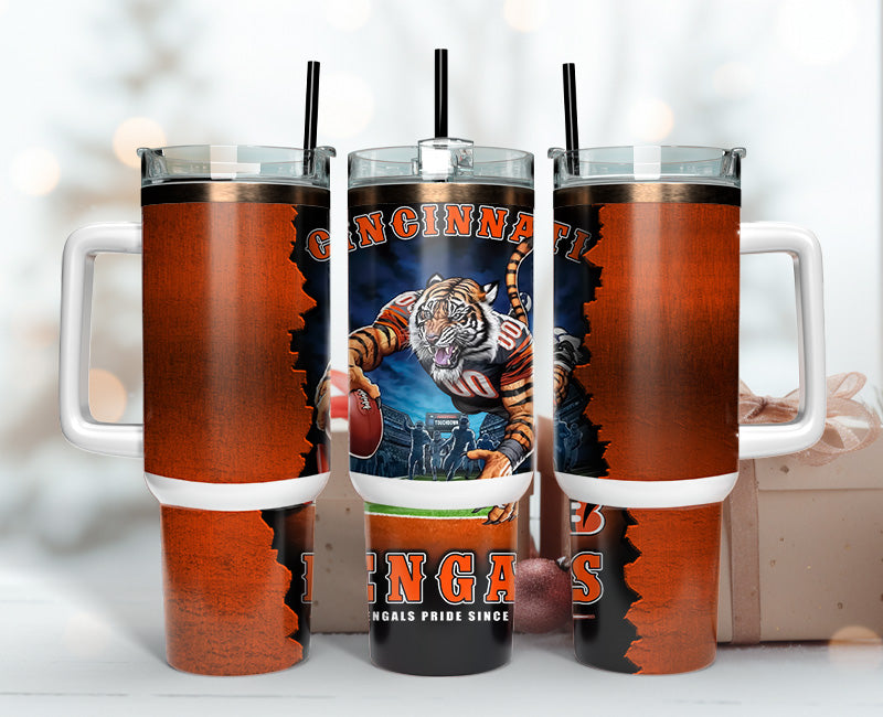 Cincinnati Bengals Tumbler 40oz Png, 40oz Tumler Png 104