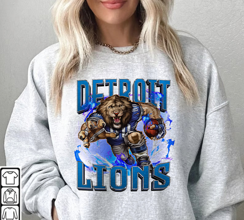 Detroit Lions Football Sweatshirt png ,  T-Shirt Png, NFL T-Shirt Design 107