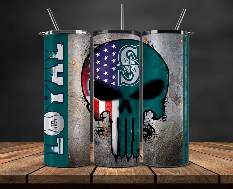 Seattle Mariners Tumbler Wrap,  MLB Tumbler Wrap New 108