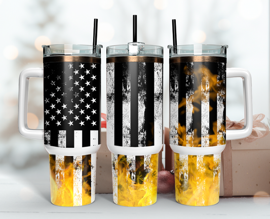 Firefighter Tumbler Wrap 40oz , 40oz Tumbler Sublimation Png , Tumbler Wrap 10