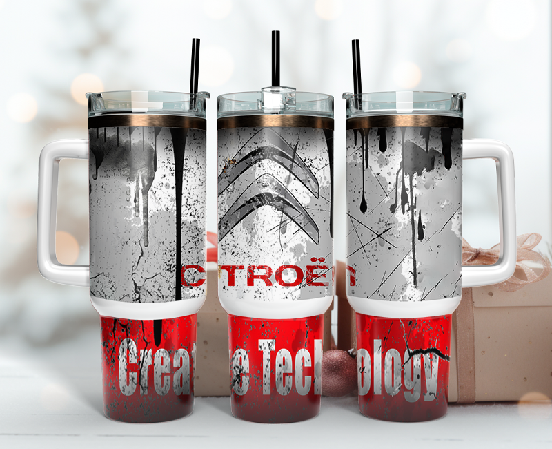 Citroen Tumbler Wrap 40oz, Logo Car Tumbler Wrap 40oz