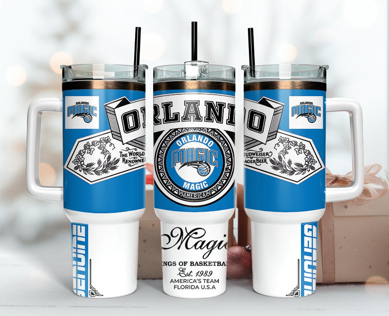 Orlando Magic Tumbler Wrap 40oz, Nba Tumbler Wrap 40oz