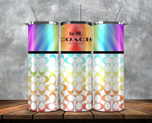 Coach Tumbler Wraps, Coach Logo, Fashion Patterns, Logo Fashion Tumbler, Logo LV 3d Inflatable 121