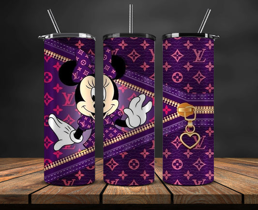 Mickey Logo Fashion Tumbler Designs, Brand Logo Tumbler Wrap New 12