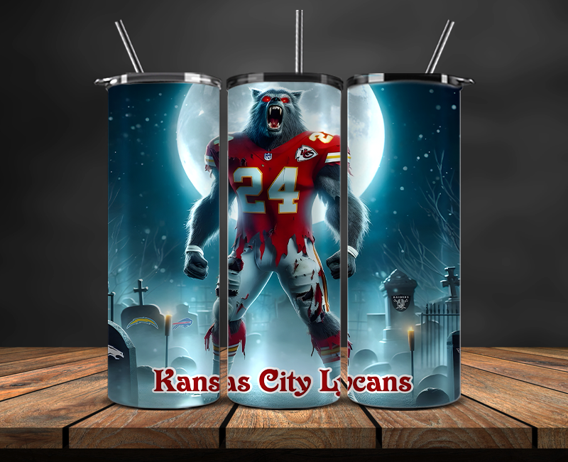 Kansas City Chiefs Tumbler Wrap, NFL Trendy Tumbler 13