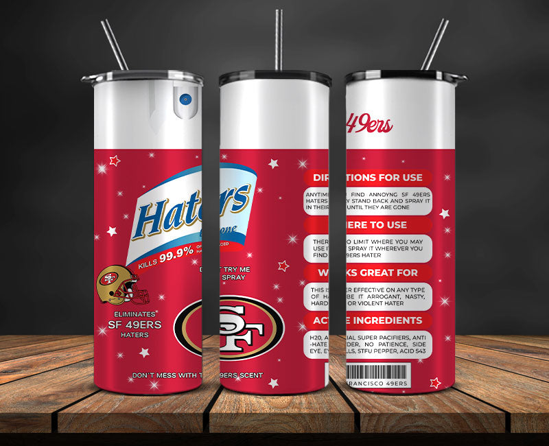 San Francisco 49ers Haters Be Gone Tumbler Png, Nfl Tumbler Png 13