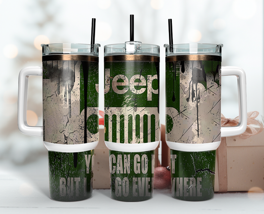 Jeep Tumbler Wrap 40oz, Logo Car Tumbler Wrap 40oz