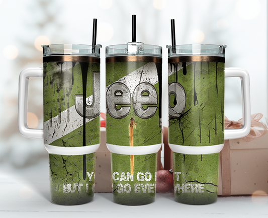 Jeep Tumbler Wrap 40oz, Logo Car Tumbler Wrap 40oz