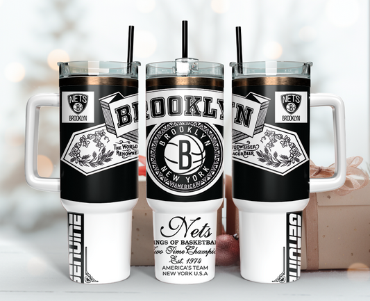 Brooklyn New York Tumbler Wrap 40oz, Nba Tumbler Wrap 40oz