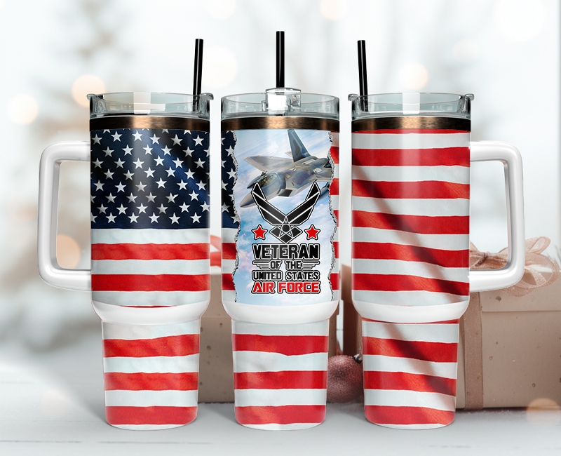 Veteran Tumbler Wrap 40oz , 40oz Tumbler Sublimation Png , Tumbler Wrap 15