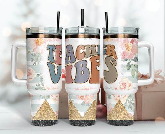 Teacher Tumbler Wrap 40oz, Teacher Tumbler Png 15