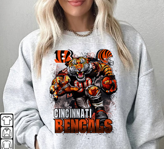 Cincinnati Bengals  T-Shirt Png, NFL T-Shirt Design 03