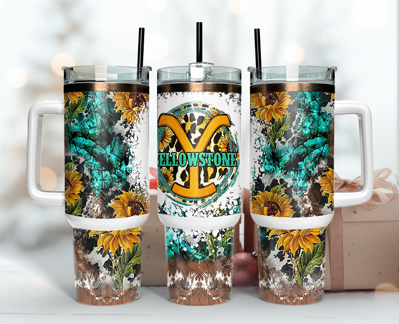 Yellowstone Tumbler Wrap 40oz , 40oz Tumbler Sublimation Png , Tumbler Wrap 16