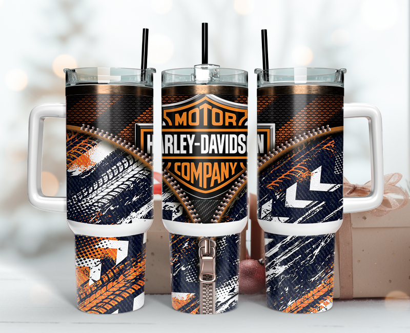 Harley Davidson Tumbler Wrap 40oz, Harley Davidson Tumbler Png 18