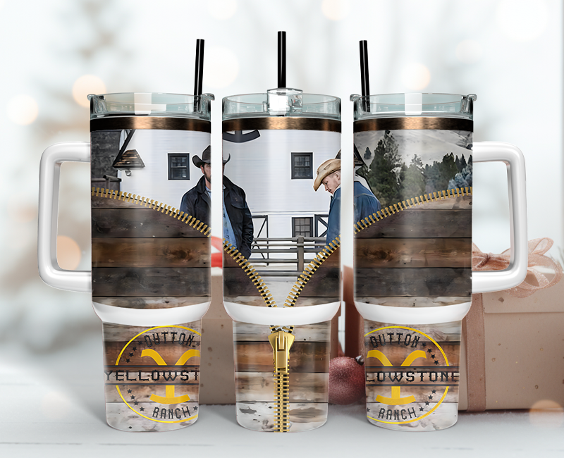 Yellowstone Tumbler Wrap 40oz , 40oz Tumbler Sublimation Png , Tumbler Wrap 18