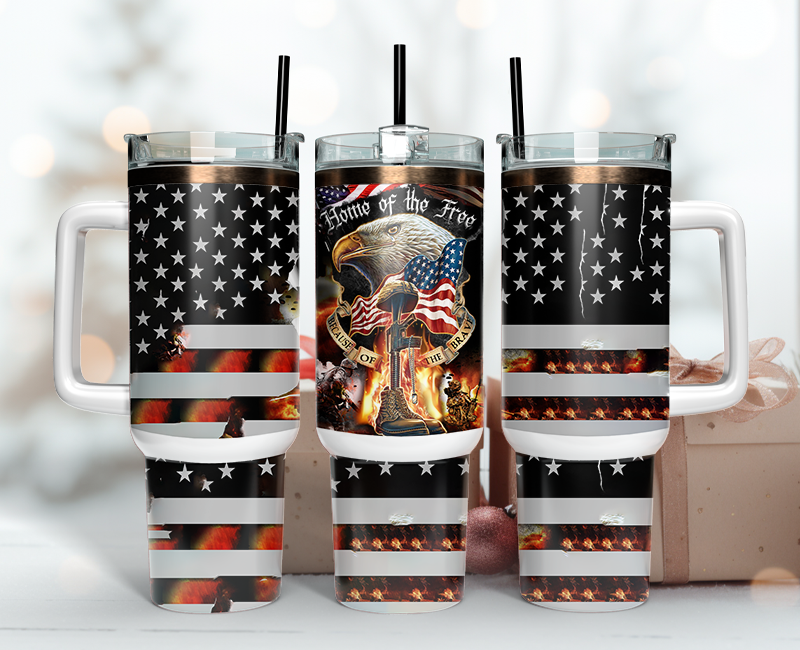 Veteran Tumbler Wrap 40oz , 40oz Tumbler Sublimation Png , Tumbler Wrap 18