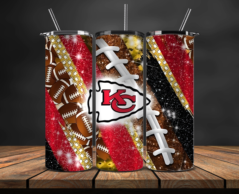 Kansas City Chiefs Tumbler Wrap, NFL Trendy Tumbler 19