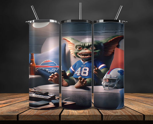 Buffalo Bills Tumbler Wrap, NFL Trendy Tumbler 19