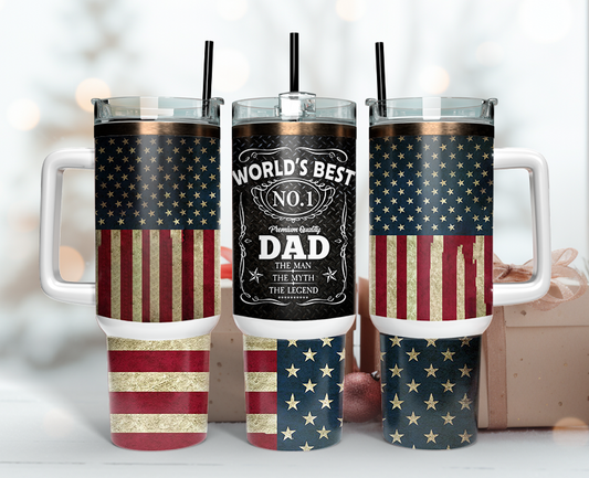 Father's Day Tumbler Wrap 40oz , 40oz Tumbler Sublimation Png , Tumbler Wrap 01