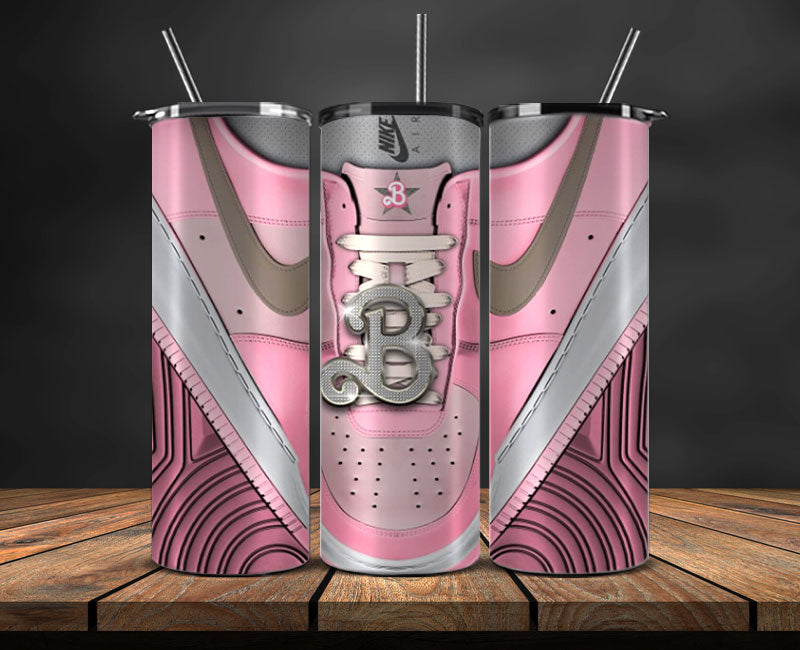 Alphabet Sneaker Tumbler Wrap ,Pink Diamond Sneaker Tumbler Wrap 01