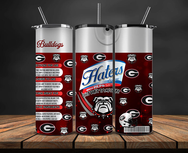 Bulldogs Haters BeGone Tumbler Wrap, College Haters BeGone Tumbler Png 21