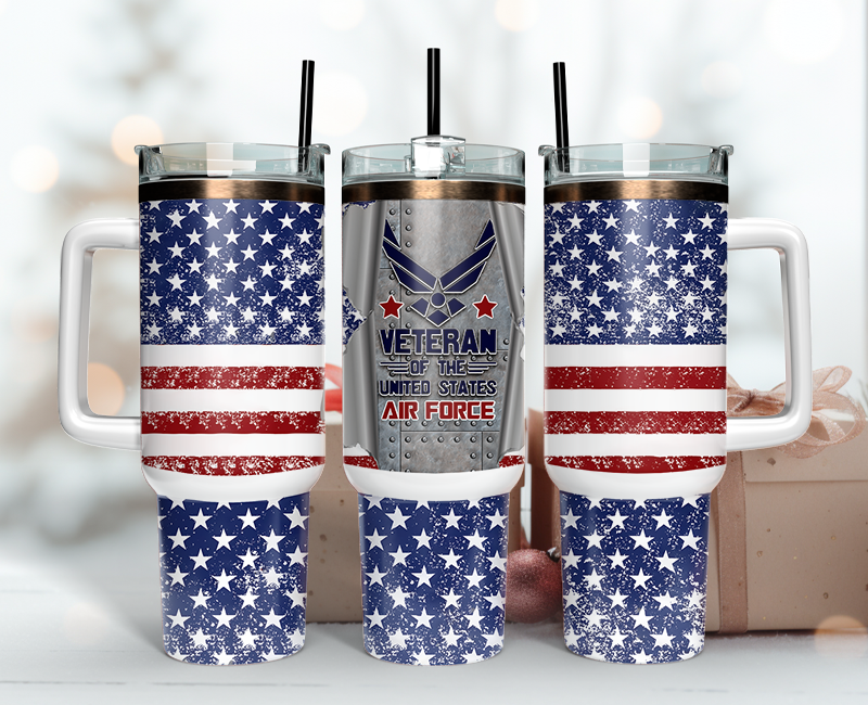 Veteran Tumbler Wrap 40oz , 40oz Tumbler Sublimation Png , Tumbler Wrap 21