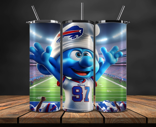 Buffalo Bills Tumbler Wrap, NFL Trendy Tumbler 21