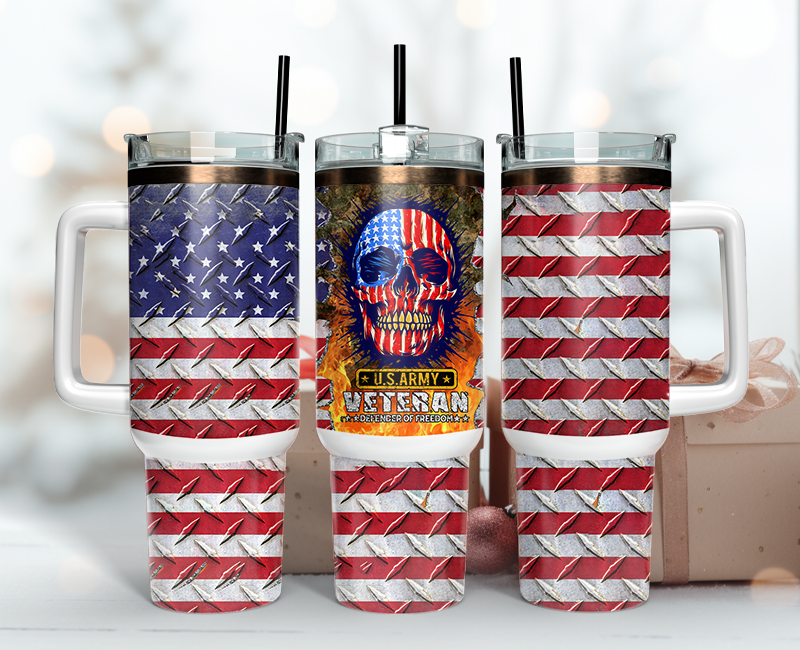 Veteran Tumbler Wrap 40oz , 40oz Tumbler Sublimation Png , Tumbler Wrap 22