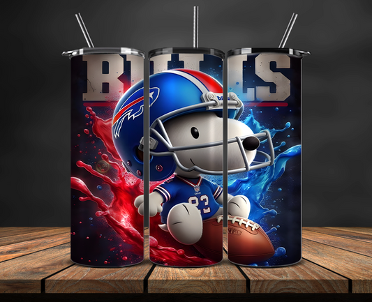 Buffalo Bills Tumbler Wrap, NFL Trendy Tumbler 22