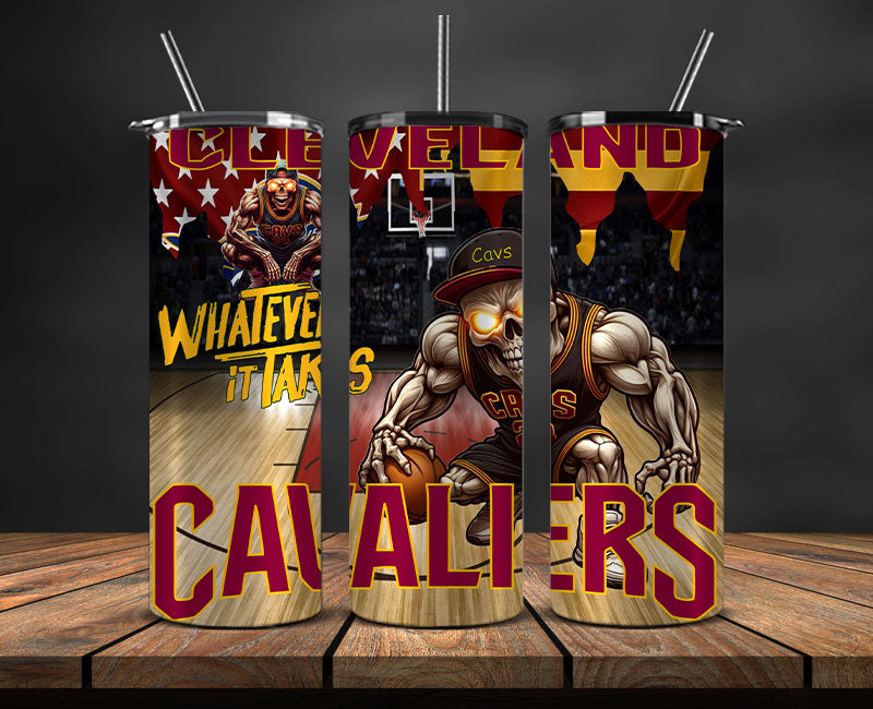 Cleveland Tumbler Wrap, Basketball Design,NBA Teams,NBA Sports,Nba Tumbler Wrap,NBA DS-23