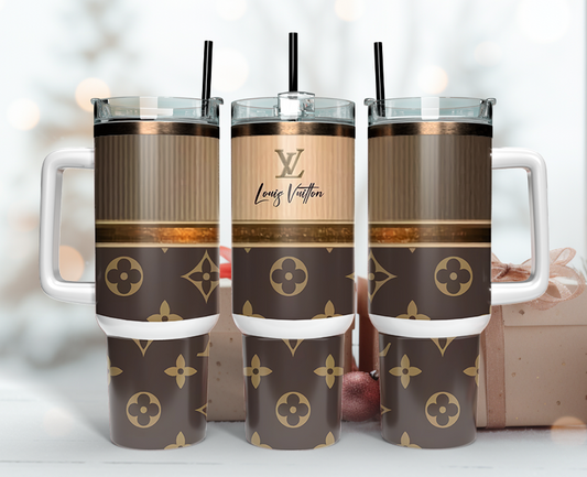 LV Tumbler Wrap 40oz, Logo Fashion Tumbler Wrap 40oz, Tumbler 40oz Png 23