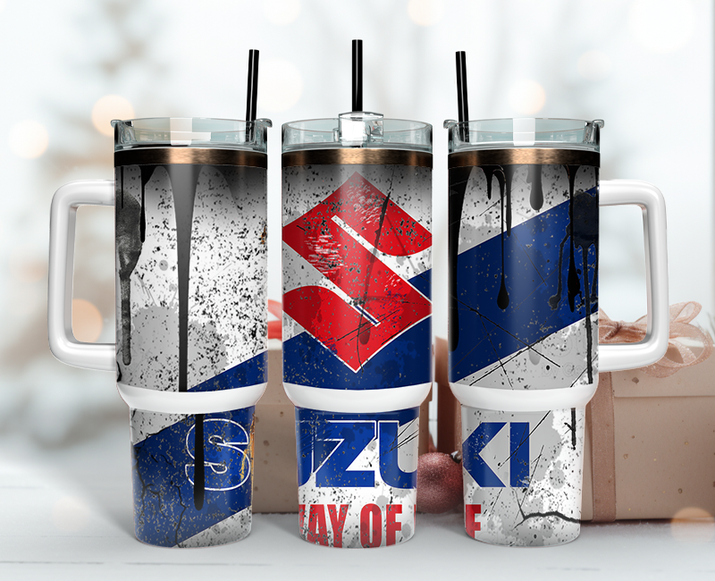 Suzuki Tumbler Wrap 40oz, Logo Car Tumbler Wrap 40oz