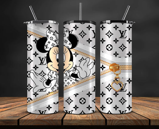 Mickey Logo Fashion Tumbler Designs, Brand Logo Tumbler Wrap New 23