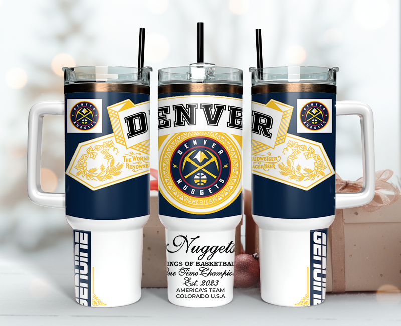 Denver Nuggets Tumbler Wrap 40oz, Nba Tumbler Wrap 40oz