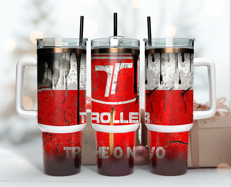 Troller Tumbler Wrap 40oz, Logo Car Tumbler Wrap 40oz