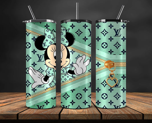 Mickey Logo Fashion Tumbler Designs, Brand Logo Tumbler Wrap New 24