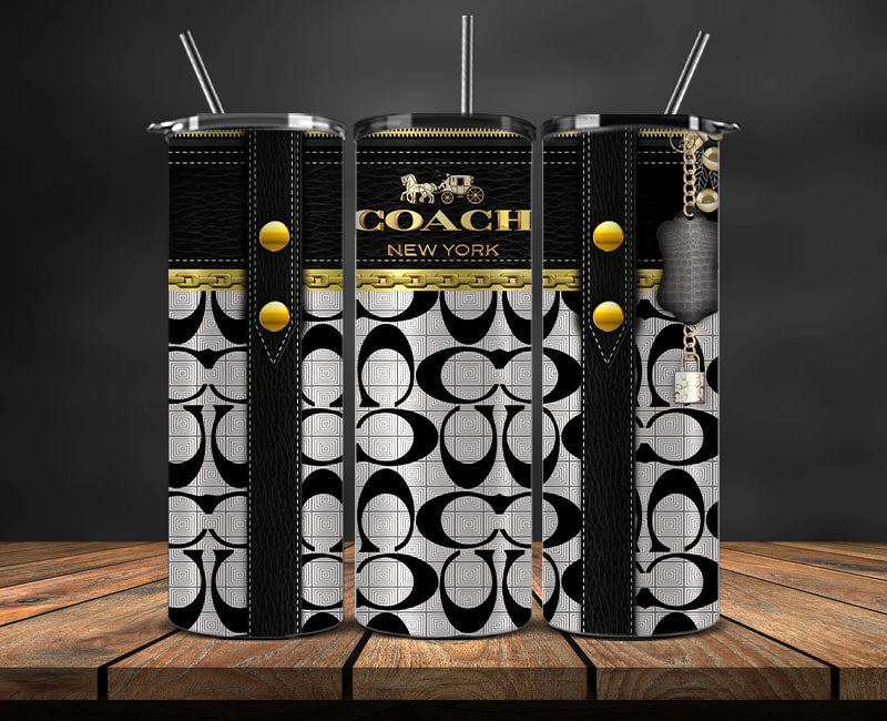 Coach  Tumbler Wrap, Coach Tumbler Png, Coach Logo , Luxury Tumbler Wraps, Logo Fashion  Design 25