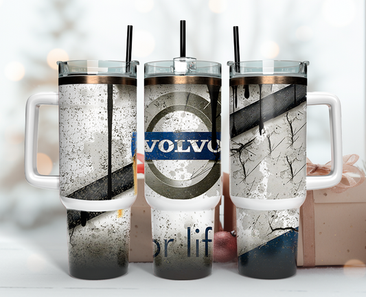 Volvo Tumbler Wrap 40oz, Logo Car Tumbler Wrap 40oz