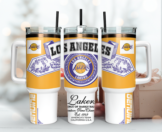 Los Angeles Lakers Tumbler Wrap 40oz, Nba Tumbler Wrap 40oz