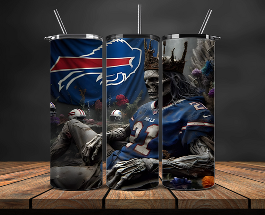 Buffalo Bills Tumbler Wrap, NFL Trendy Tumbler 26