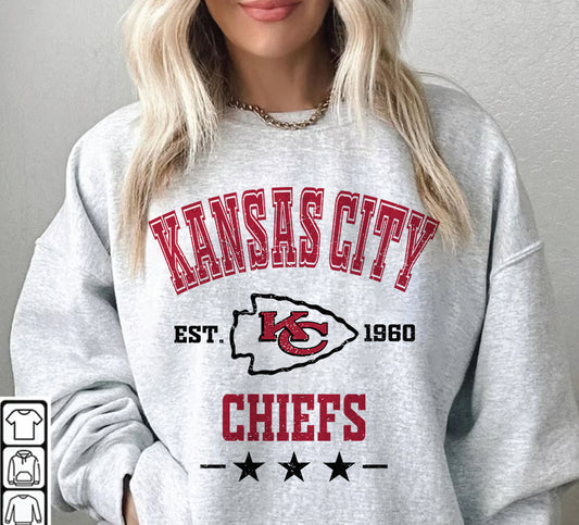 Kansas City Chiefs Football Sweatshirt png ,  T-Shirt Png, NFL T-Shirt Design 276