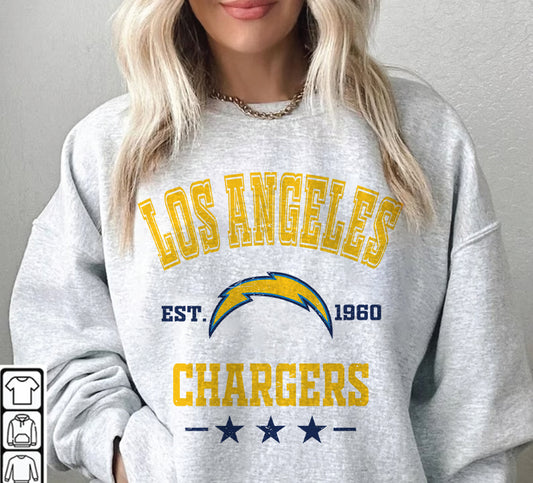 Los Angeles Chargers Football Sweatshirt png ,  T-Shirt Png, NFL T-Shirt Design 278