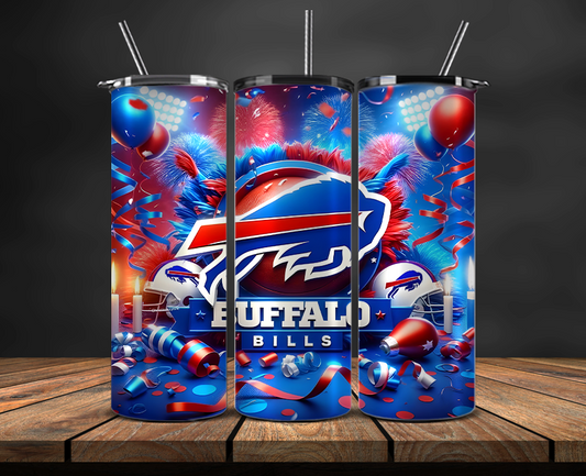 Buffalo Bills Tumbler Wrap, NFL Trendy Tumbler 27