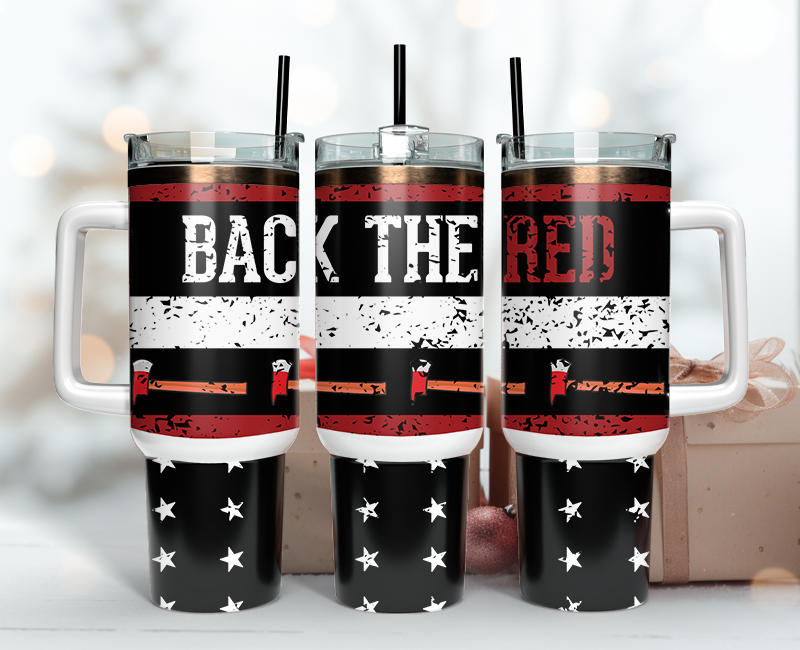 Firefighter Tumbler Wrap 40oz , 40oz Tumbler Sublimation Png , Tumbler Wrap 28